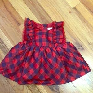 Cat & Jack Red & Blue plaid dress